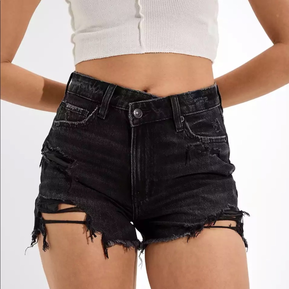 AE Crossover Denim Mom Short (black)